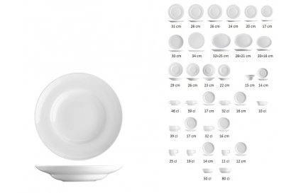 Tésztás tányér BASIC PP290 - előnézeti kép